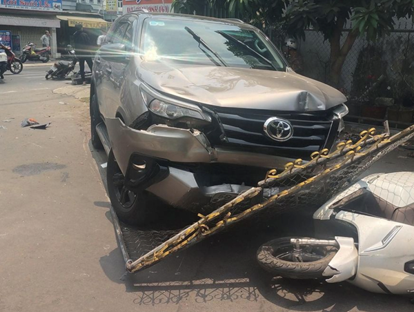 Tài xế dương tính ma túy lái xe tông liên hoàn ở An Giang