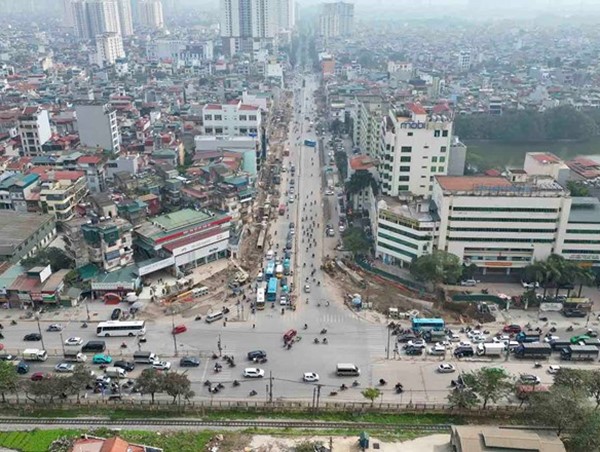 Từ 6/4, Hà Nội phân luồng điều chỉnh giao thông trên đường Giải Phóng