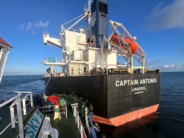 Cứu hộ thành công tàu biển nước ngoài mắc cạn ở Vũng Tàu