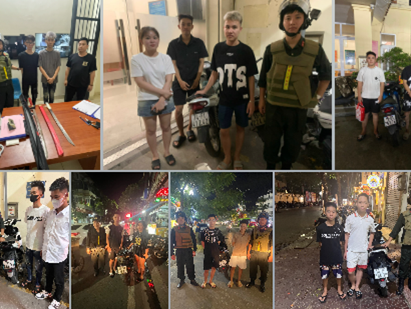 Cảnh sát cơ động Hải Phòng xử lý 7 “quái xế” đầu trần lượn phố trong đêm