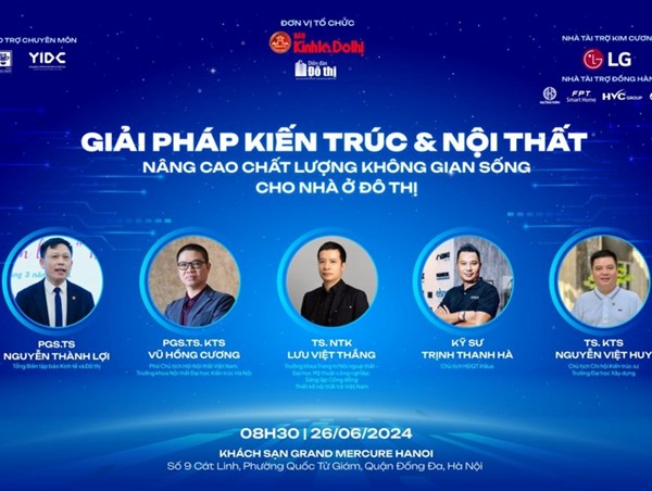Sáng 26/6, sẽ diễn ra tọa đàm về nâng cao chất lượng không gian sống cho nhà ở đô thị