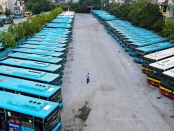 Xe buýt Hà Nội giữ vai trò chủ lực