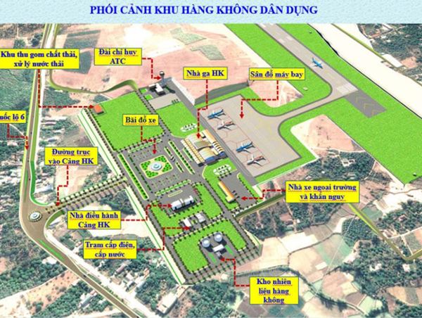 Giao Cục hàng không Việt Nam lập quy hoạch sân bay Nà Sản, Sơn La