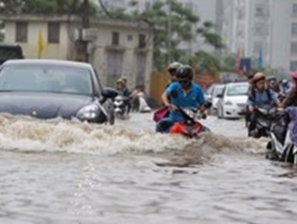 Cảnh báo ngập lụt khu vực nội thành Hà Nội