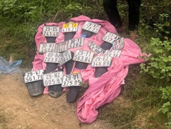 Bắt nhóm thanh thiếu niên chặt biển số xe máy của người đi đường để thị uy