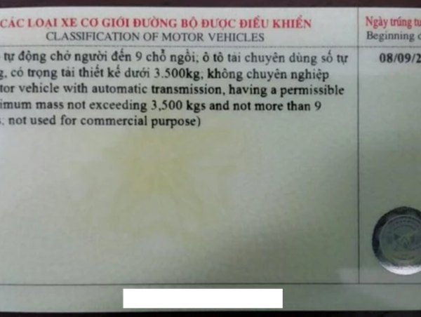 Giấy phép lái xe hạng B1 chỉ được điều khiển mô tô từ 1/1/2025