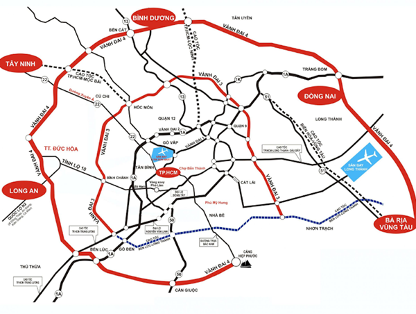 TP Hồ Chí Minh: Hoàn thiện báo cáo nghiên cứu tiền khả thi đường vành đai 4 trước 15/11