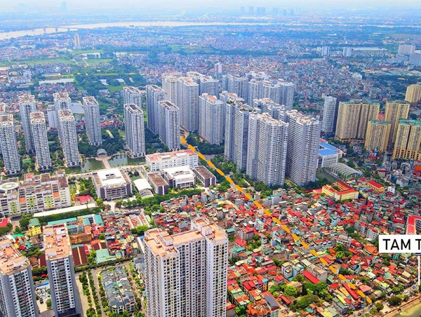 Toàn cảnh tuyến đường hơn 700m qua Times City vừa được phê duyệt