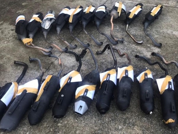 Bắt nhóm trộm hơn 20 ống pô xe máy tại Đà Nẵng