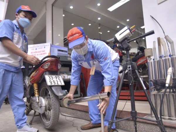 Cơ sở kiểm định khí thải xe máy phải cách cơ sở giáo dục phổ thông, bệnh viện 50m