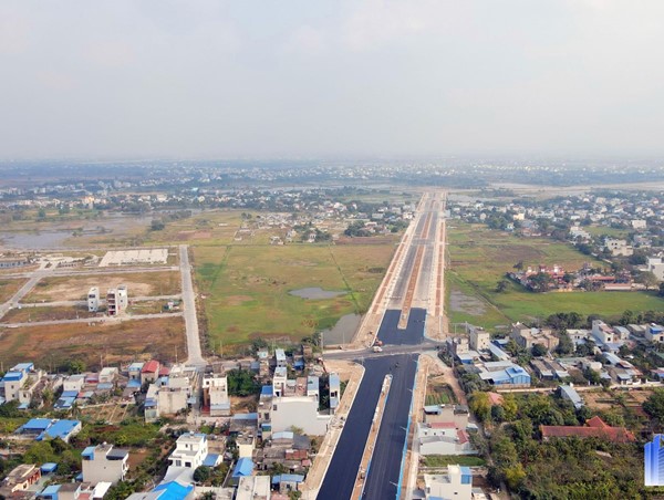 Đường trục gần 1.500 tỷ đồng ở Nam Định đang hoàn thiện