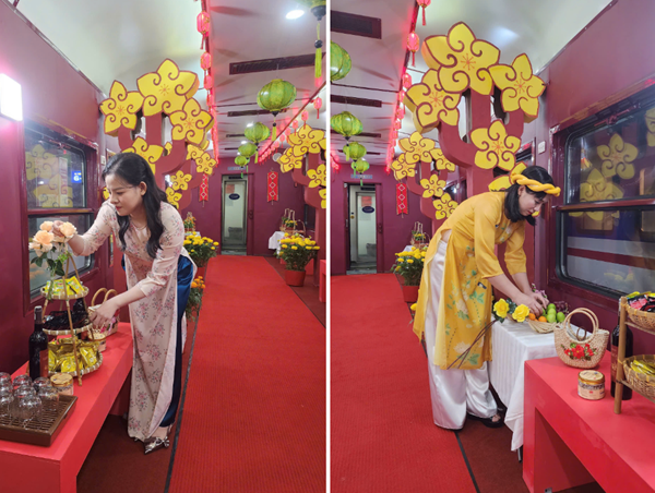 Rộn ràng sắc xuân trên 2 chuyến tàu đêm giao thừa Ất Tỵ 2025