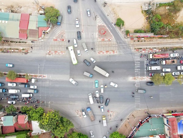 Cận cảnh nút giao Cổ Bi - Ngô Xuân Quảng huyện Gia Lâm được đề xuất xây cầu vượt nhẹ