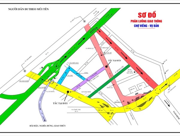 Nam Định phân luồng giao thông phục vụ Lễ hội chợ Viềng Xuân 2025