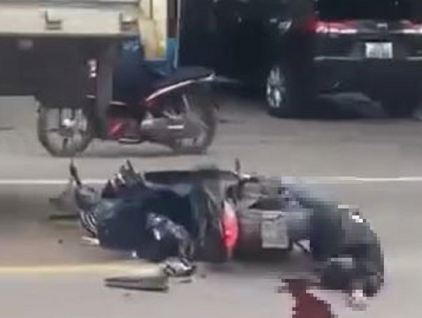 Va chạm xe tải một người đi xe máy tử vong