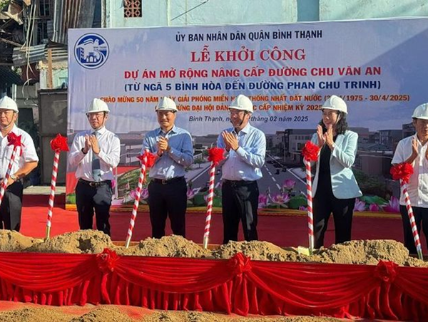 TP Hồ Chí Minh: Khởi công dự án nâng cấp, mở rộng đường Chu Văn An