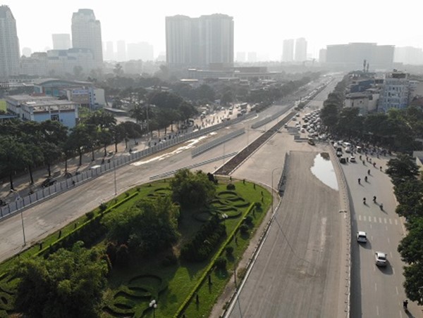 (Ảnh): Toàn cảnh tuyến đường Lê Quang Đạo phục vụ thi công đường đua F1