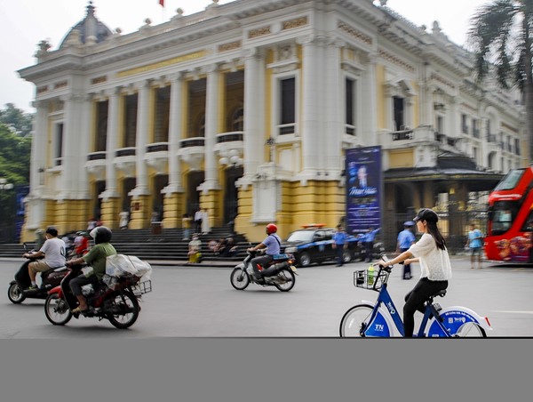 Hà Nội: Xe đạp công cộng bắt đầu xuống phố