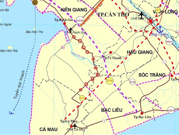 Ngày 6/3, khởi công đường Hồ Chí Minh đoạn Rạch Sỏi-Bến Nhất, Gò Quao-Vĩnh Thuận
