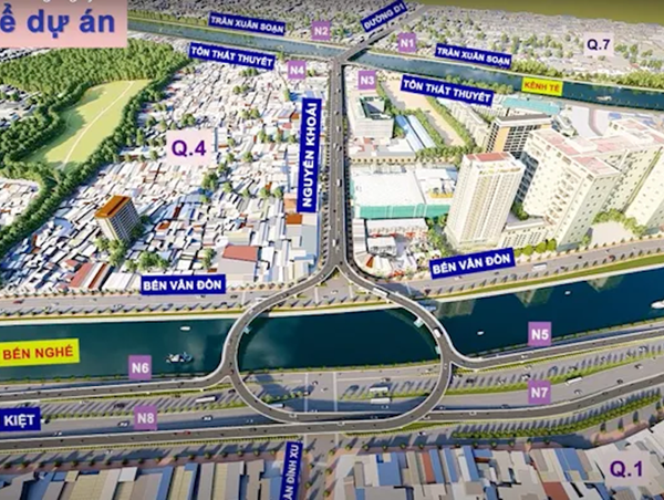 TP Hồ Chí Minh: Chốt thời gian khởi công cầu, đường Nguyễn Khoái 3.700 tỷ đồng