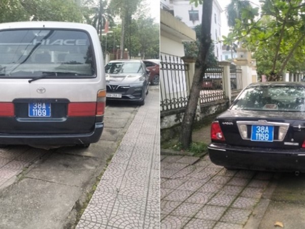 Hà Tĩnh: xử phạt chủ hai xe ô tô cùng gắn biển số xanh 38A-1169