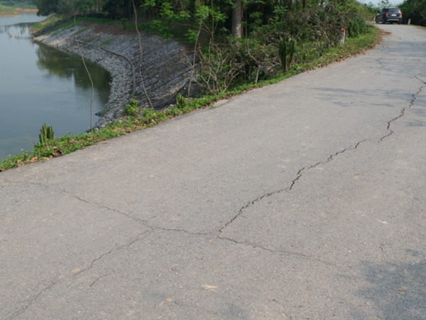 Vĩnh Phúc: khẩn trương khắc phục lún nứt đê Bá Hanh