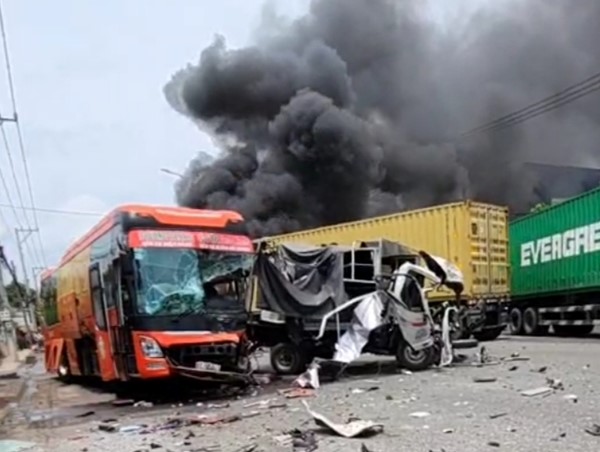 Danh tính các nạn nhân trong vụ tai nạn giao thông liên hoàn tại Bình Phước 