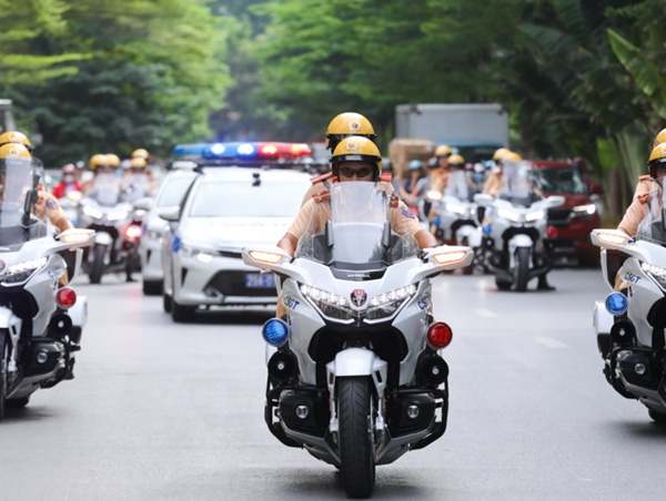 Tổ chức giao thông một số tuyến đường Hà Nội, đón đoàn khách quốc tế
