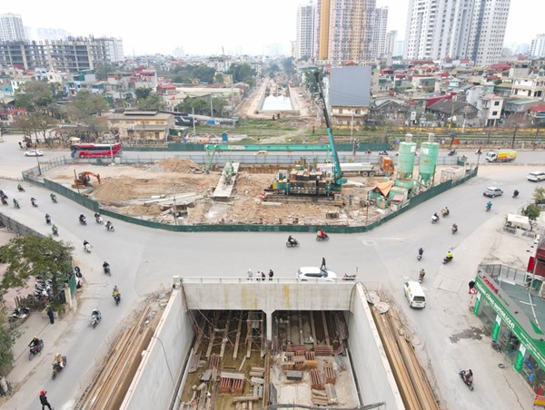Hà Nội: hầm chui Kim Đồng - Giải Phóng chạy đua tiến độ