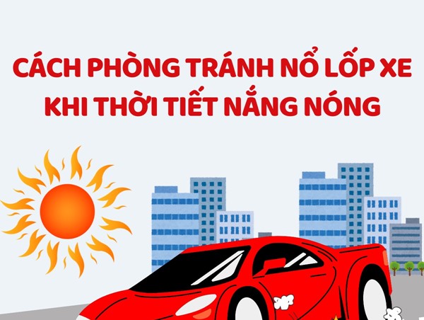 6 cách phòng tránh nổ lốp xe khi thời tiết nắng nóng