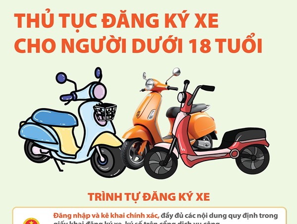 Thủ tục đăng ký xe cho người dưới 18 tuổi