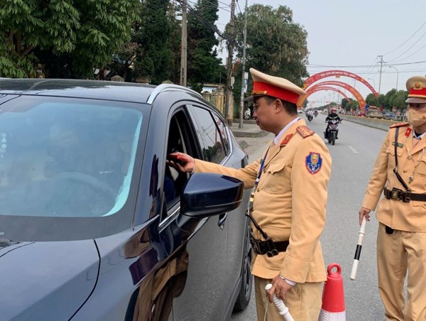 Thái Bình: 63 trường hợp bị xử lý do vi phạm nồng độ cồn dịp nghỉ lễ