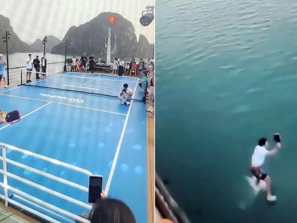 Phạt 12,5 triệu đồng chủ tàu để khách chơi pickleball trên boong