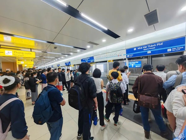 TP Hồ Chí Minh: miễn phí vé tuyến metro số 1 dịp lễ 30/4 và 1/5