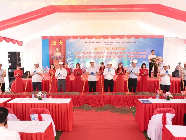 Huyện Thường Tín khởi công dự án nâng cấp, mở rộng QL1A