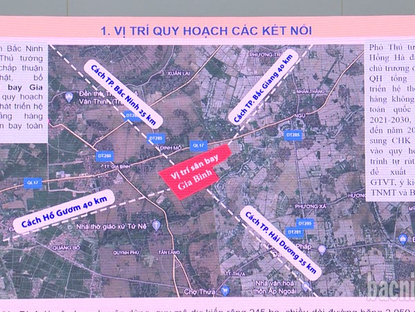 Tuyến đường kết nối sân bay Gia Bình với Hà Nội có chiều dài 45,6 km