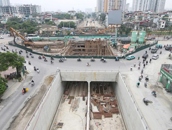 Chạy đua tốc độ đưa hầm chui Kim Đồng – Giải Phóng sớm về đích