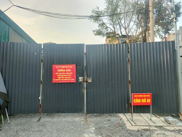 Quận Hoàng Mai cương quyết đóng cửa các bãi xe trái phép