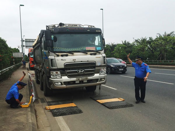 Hà Nội lắp 4 trạm cân điện tử tự động kiểm soát tải trọng xe