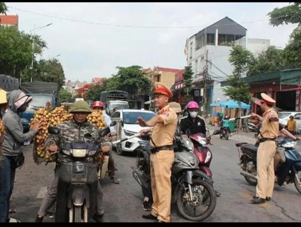Bảo đảm an toàn giao thông mùa vải thiều
