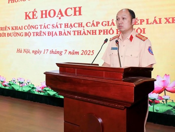 Cảnh sát giao thông Hà Nội đẩy nhanh tiến độ sát hạch cấp giấy phép lái xe