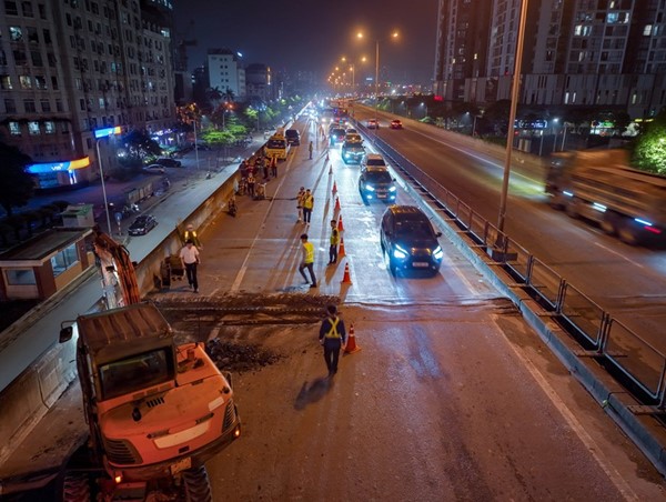 Đề xuất sửa chữa gối cầu, khe co giãn Vành đai 3 trên cao