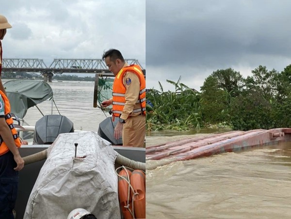 Thông tin mới nhất vụ tàu lật trên sông Hồng
