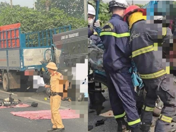 Hà Nội: cảnh sát cưa cabin đưa lái xe tải tử vong ra ngoài