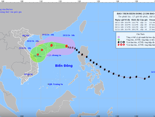 Bộ GTVT yêu cầu các đơn vị hàng hải, đường thủy ứng phó bão số 9