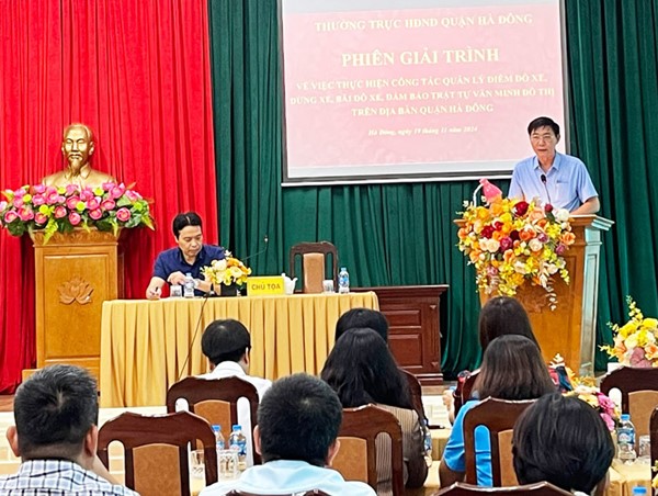 Giải trình về thực hiện công tác quản lý điểm đỗ xe, dừng xe