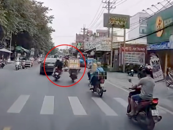 Xử phạt thanh niên đạp ngã người đi xe máy 6,5 triệu đồng