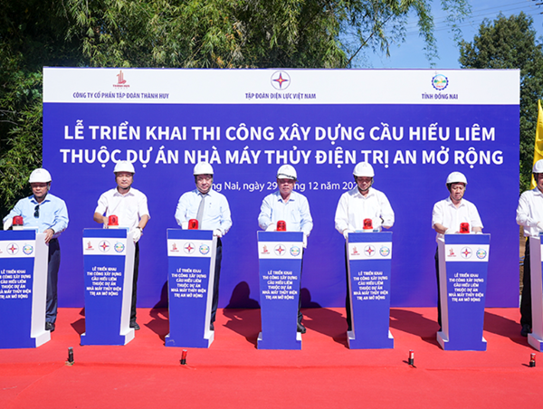 Khởi công xây cầu Hiếu Liêm phục vụ Dự án Nhà máy Thủy điện Trị An mở rộng