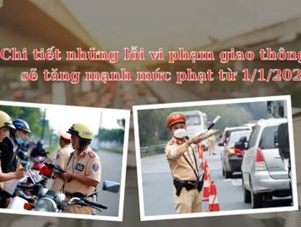 Chi tiết những lỗi vi phạm giao thông sẽ tăng mạnh mức phạt từ 1/1/2025