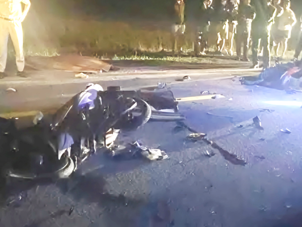 Xe máy va chạm trong đêm trên quốc lộ 14H, 2 người tử vong tại chỗ